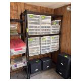 18D x 36L x 72H welded wire shelf unit NO CONTENTS
