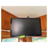 Samsung 22” flatscreen TV, no base and no remote Bring tools to take down