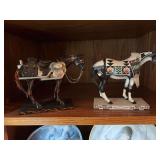 Two Painted Ponies figurines “Motorcycle Mustang” and “Tewa Horse”