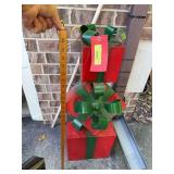 Approx 34” tall stacking metal presents