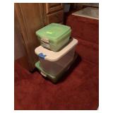 7 storage totes w/ lids