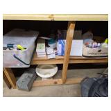 Crafting paints, small canvases for painting, glitter, planter, toolbox etc...
