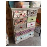 8 drawer designer chest of drawers NO CONTENTS