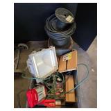 Outdoor light, elec supplies and copper cord