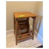 Flip out step stool