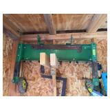 John Deere 40" dethatcher, has been adapted to fit front hitch