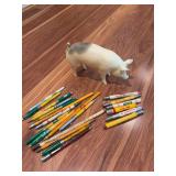 Bullet pencils, Breyer pig