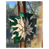 Approx 16x14 leaded stained glass hanging