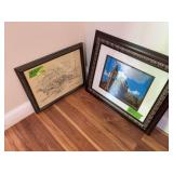 Sutliff Bridge S/N print 20x17 and 25x21 framed image Peter &  Paul church