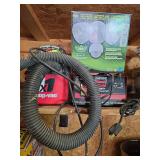 Battery charger and small shop vac