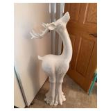 Approx 4’ tall white reindeer