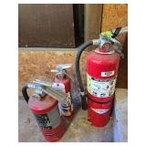 3 fire extinguishers
