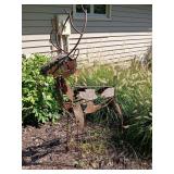 Metal deer Approx 60” tall