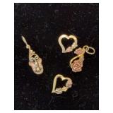 Four BHG necklace charms