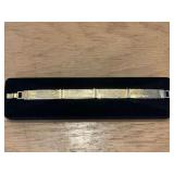 Women’s bracelet Box marked 18K gold  over sterling silver with genuine diamond Correct box??? No marks found on bracelet