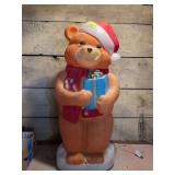 Christmas teddy bear blow mold approx 36” tall