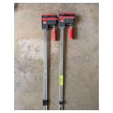 2 Bessey 24" bar clamps