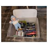 Young adult books and porcelain “Benjy” doll 1990 Limited Edition Tarko? Doll Co George, IA