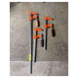 3 Jorgensen bar clamps (2) 12" and (1) 24"