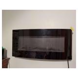 Approx 34x15 wall mount fireplace, no remote See video