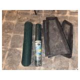 Two rolls 2’ x 25’ hex netting and 5 rubber rain guards