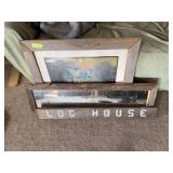 Barn board style wall art