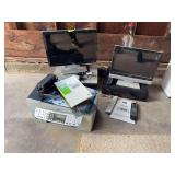 DaeWoo DVD player w remote, Polaroid 15” tv w remote, hp Office Jet 6300 printer, hp 19” monitor and Dell printer