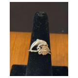 Women’s size 7.5 sterling silver BHG ring w dolphin design