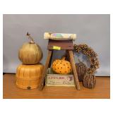 Tote of fall decor