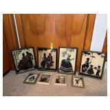 Eight silhouettes