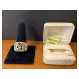 Men’s sterling silver Black Hills Gold Eagle ring Size 11