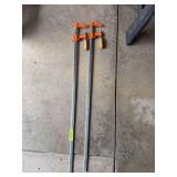 2 Jorgensen 36" bar clamps