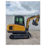 CFG, Mini Excavator, MY50R, RATO  29HP,21KW  Gasoline  Engine with EPA ,Bkt，Off-road Undercarriage Expansion，Hydraulic Thumb ,with Side Swing,with Cab, SN# X0000335, SOLON