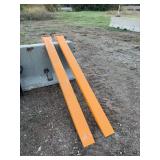 Pallet Forks Extensions	WOLVERINE		EX-66-78L	 Skid Steer Pallet Forks Extensions  8 ft. | 2.5"" x 5"" Option Extension Dimensions: 3"" x 6", MOUNT VERNON
