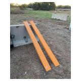 Pallet Forks Extensions	WOLVERINE	EX-66-78L	Skid Steer Pallet Forks Extensions  8 ft. | 2.5"" x 5"" Option Extension Dimensions: 3"" x 6""", MOUNT VERNON