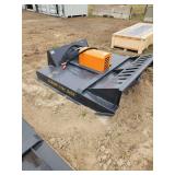 Brush Cutter	WOLVERINE		BC-13-72W	 Skid Steer Brush Cutter Attachment  Weight:776 lbs Hydraulic Flow Required:14-20 gpm Cutting Blades:2 Material Cutting:Up to 3"" dia Cutting Width:66 in Wide (Overal