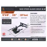 Auger Drive & Bit	WOLVERINE		ADB-13-1218R	 Skid Steer Auger Drive & Bit Attachment  Comes with auger dimensions:12 in and 18 in Effective working depth: 35 in Hydraulic Flow Required:8-22 gpm Max. Con