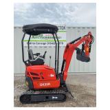 CFG, Mini Excavator, QK20R, RATO  23HP,16.8KW  Gasoline  Engine with EPA ,Bkt，2 Cylinders,with Side Swing, SN# 06060346, SOLON