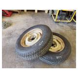 2 trailer tires on rims ST205/75R15 107/102L