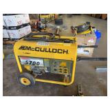 McCulloch F6000MK Portable Generator 11HP gas engine w/cord #2 runs but leaks gas