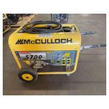 McCulloch F6000MK Portable Generator 11HP gas engine w/cord #8