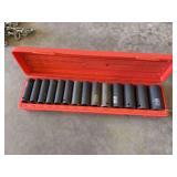 Tekton SAE 1/2" Drive Impact sockets set 3/8 to 1.25"