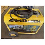 McCulloch F6000MK Portable Generator 11HP gas engine w/cord #9