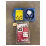 Gas pressure test kit, and Singke-spring brake tool for GM