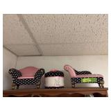 Polka dot doll furniture