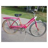 Columbia Imperial ladies tank bike w/ headlight, bell, rear rack. IT