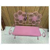 27” long child size yard bench