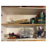 Romex wire, roofing nails, saw, new paint scraper etc...