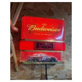 18x18 Budweiser Dale Jr bar clock