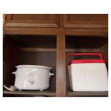 Rival crockpot and Coleman lunch size cooler